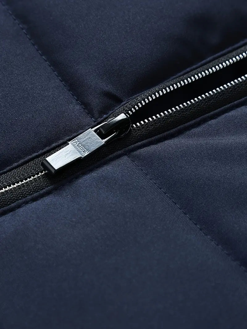 Men's Lightweight Puffer Jacket | Stand Collar | Insulated Design | Casual Winter Wear