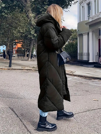 Quilted Longline Puffer Coat | Ultra-Warm Design | Lightweight & Durable | Winter Essential