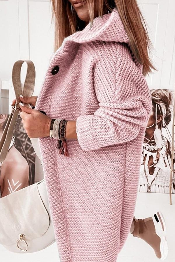 Chunky Knit Cardigan | Hooded Design | Soft Acrylic Blend | Casual Everyday Layer