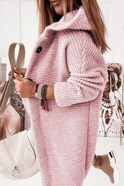 Chunky Knit Cardigan | Hooded Design | Soft Acrylic Blend | Casual Everyday Layer