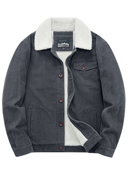 Men's Corduroy Sherpa-Lined Jacket | Warm & Durable | Classic Workwear