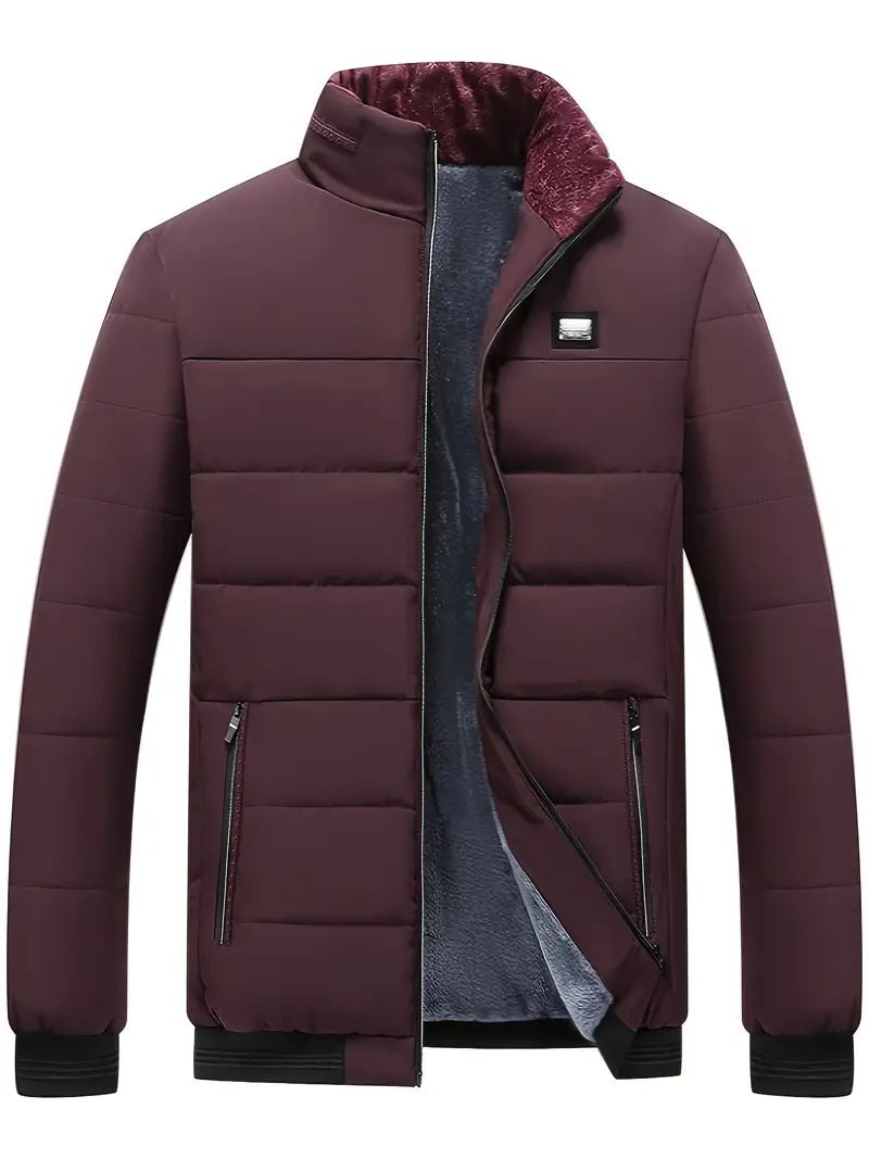 Men's Lightweight Puffer Jacket | Stand Collar | Insulated Design | Casual Winter Wear