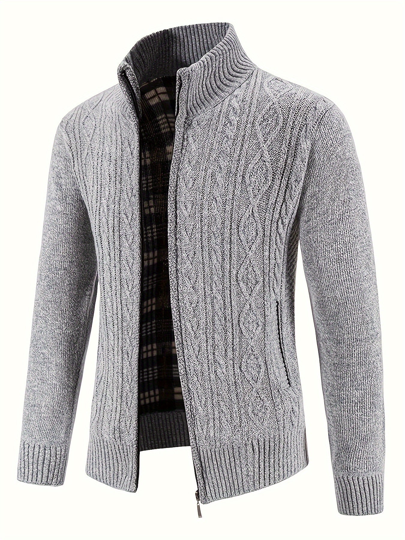 Men’s Knit Zip Jacket | Full-Zip Cardigan Style | Smart Casual Layer