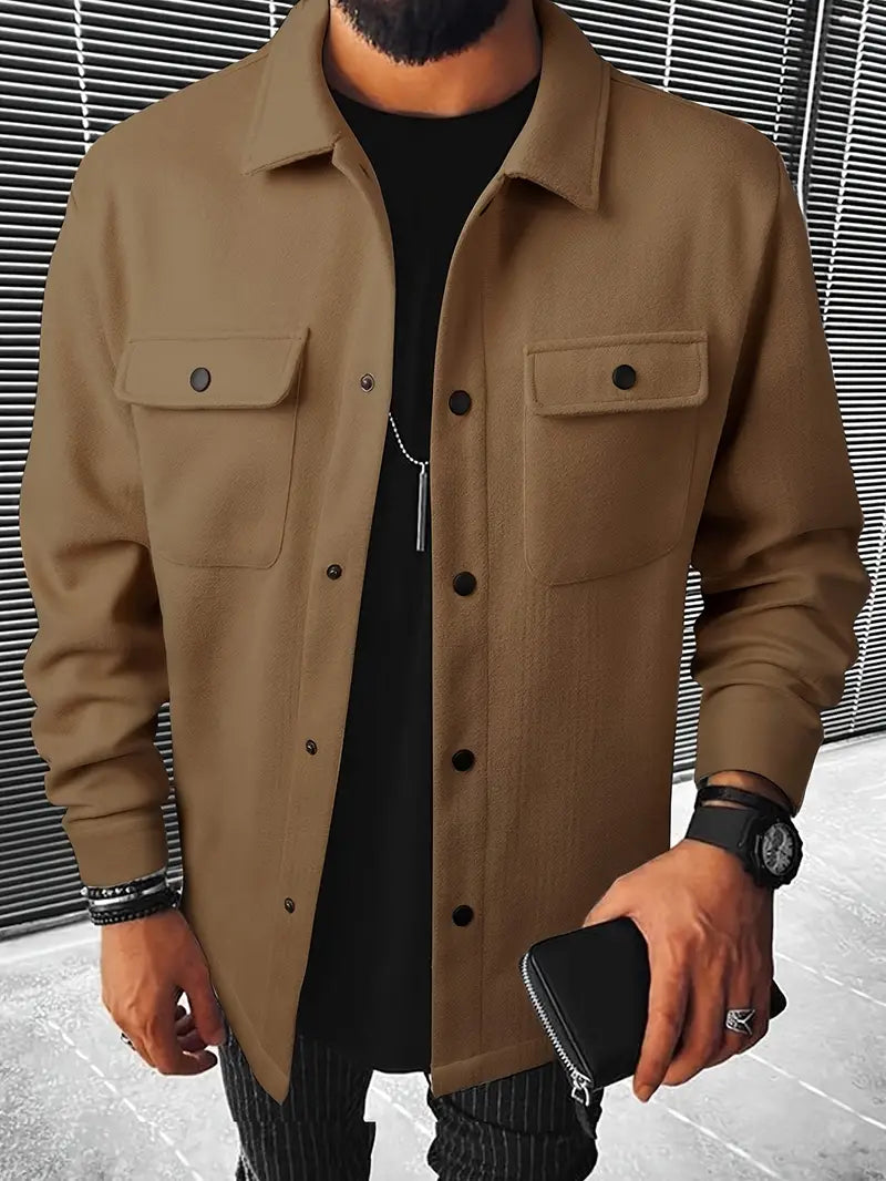Men’s Overshirt Jacket | Wool-Blend Shacket | Smart Casual Layer