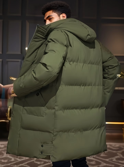 Men’s Heavyweight Puffer Parka | Long Hooded Winter Coat | Extreme Cold Outerwear Canada