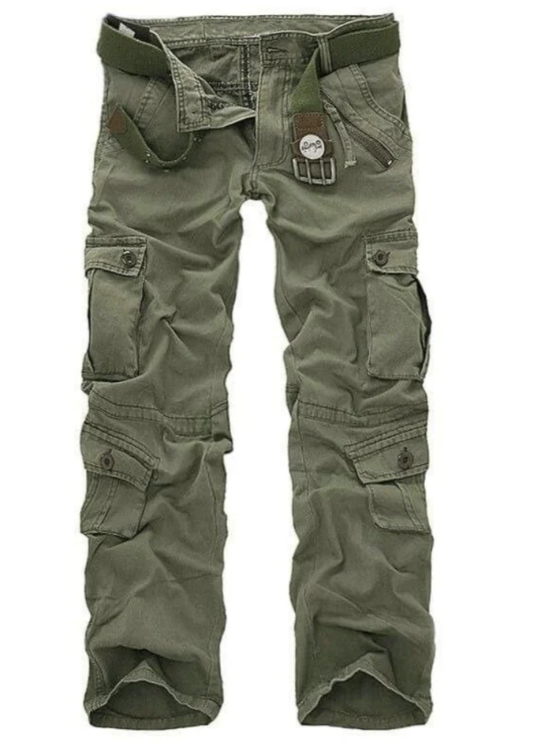 Men's Multi-Pocket Cargo Pants | Tactical Utility Style | Adjustable Fit