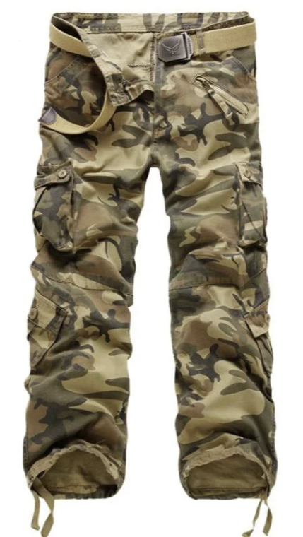 Men's Multi-Pocket Cargo Pants | Tactical Utility Style | Adjustable Fit