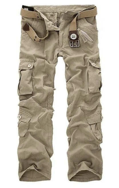 Men's Multi-Pocket Cargo Pants | Tactical Utility Style | Adjustable Fit
