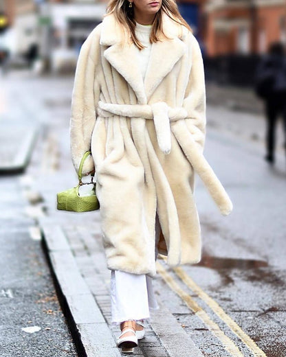 Luxe Oversized Faux Fur Coat | Ultra-Soft Warmth | Longline Design | Winter Glam