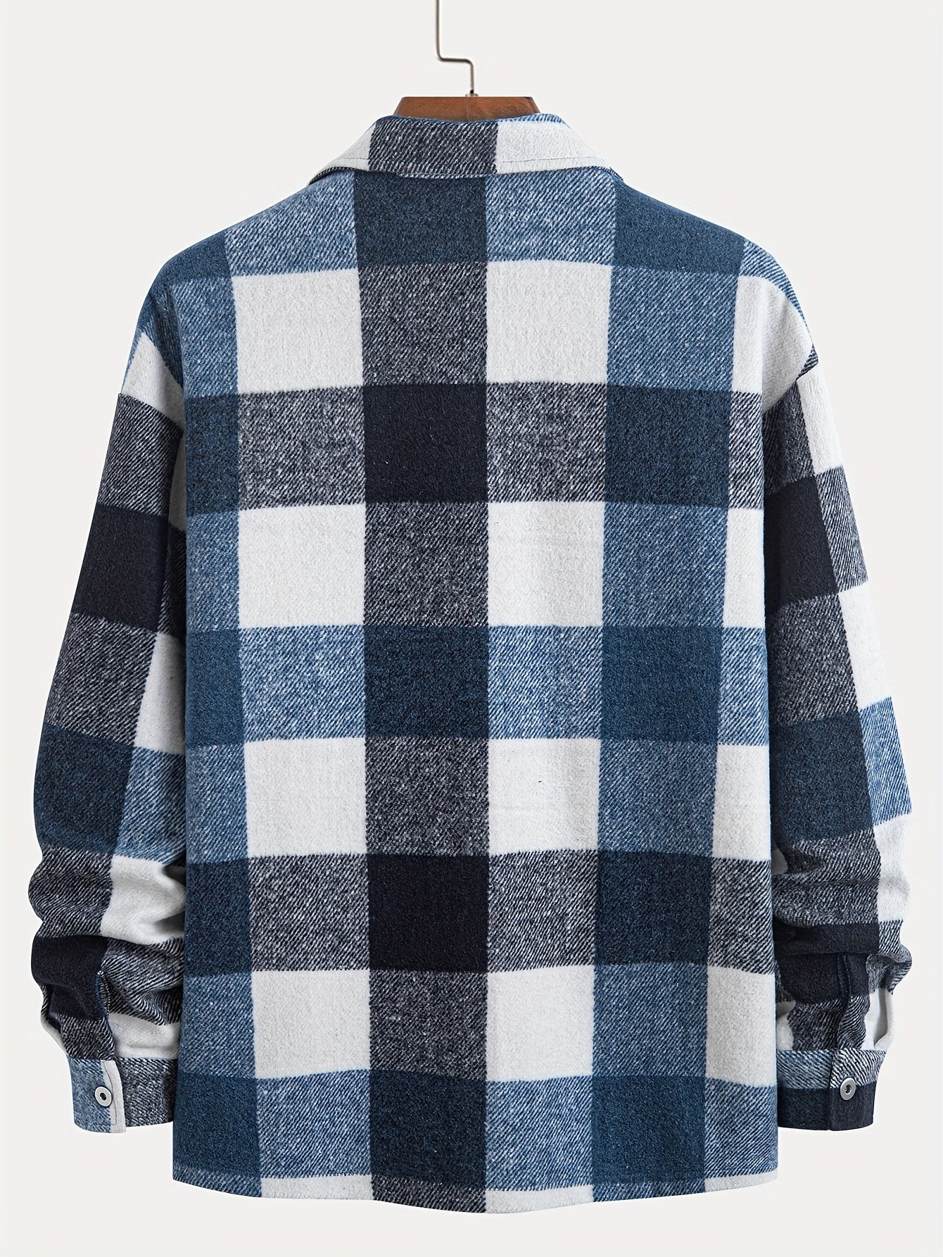 Men’s Plaid Shirt Jacket | Button-Up Shacket | Warm Casual Outer Layer