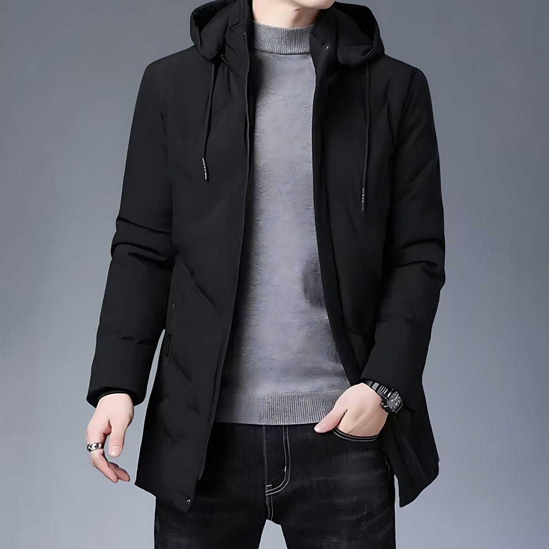 Softshell Hooded Jacket | Water-Resistant Midweight Layer | Urban Streetwear Fit