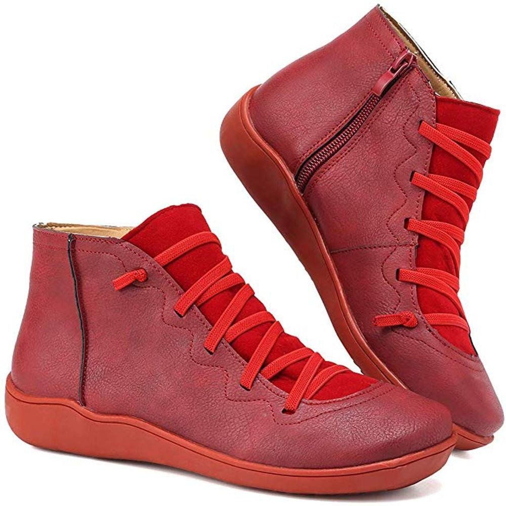 Lace-Up Ankle Boots | Cushioned Sole | Everyday Comfort Fit