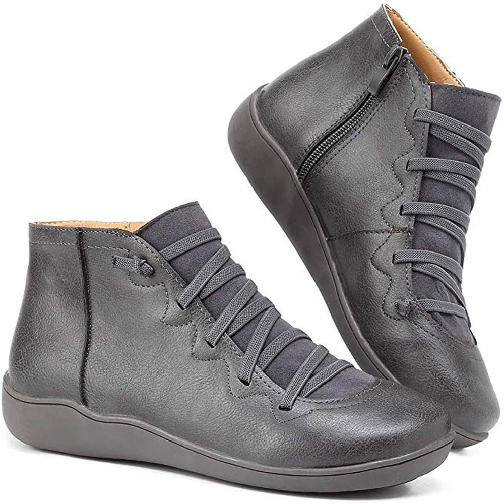 Lace-Up Ankle Boots | Cushioned Sole | Everyday Comfort Fit