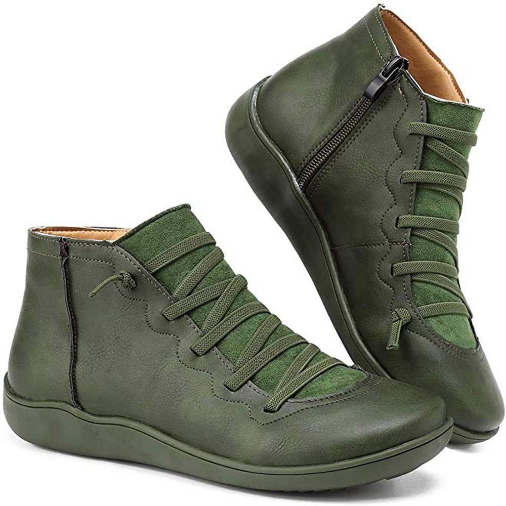 Lace-Up Ankle Boots | Cushioned Sole | Everyday Comfort Fit
