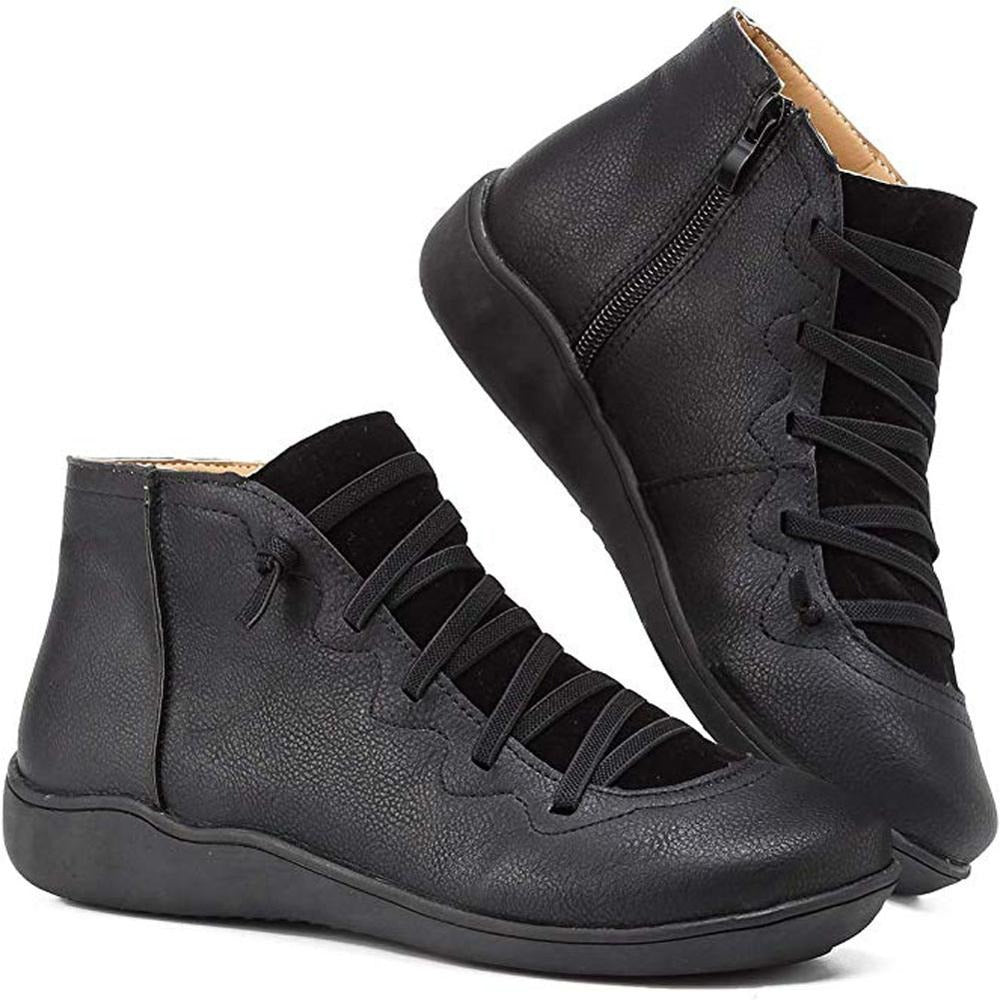 Lace-Up Ankle Boots | Cushioned Sole | Everyday Comfort Fit