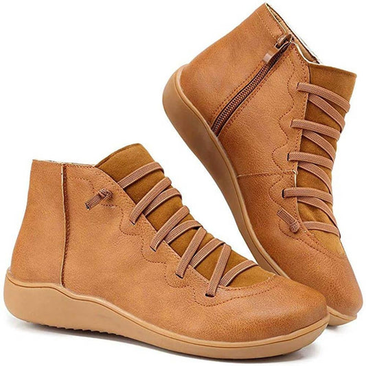 Lace-Up Ankle Boots | Cushioned Sole | Everyday Comfort Fit