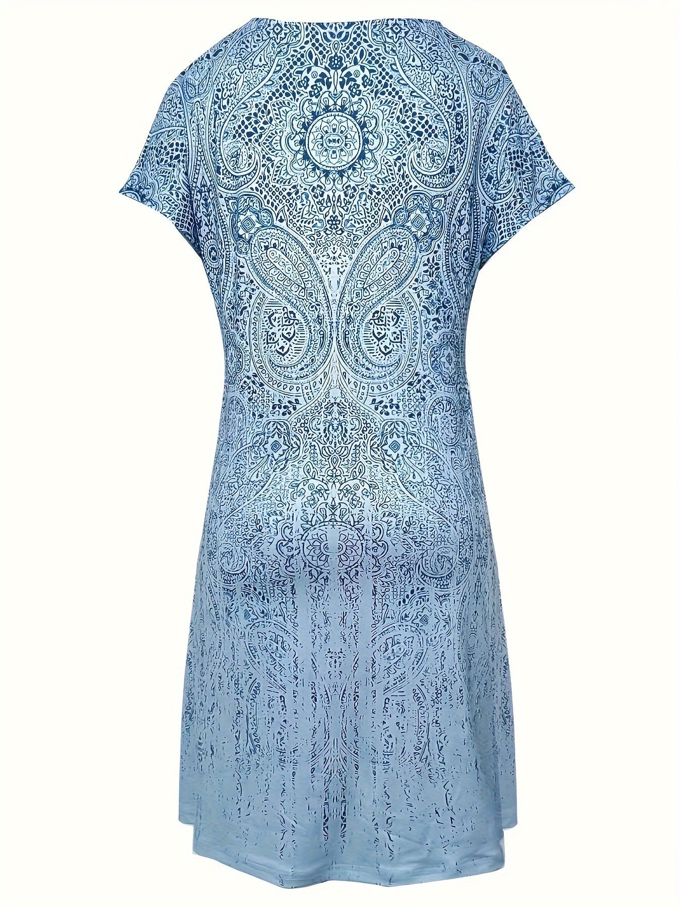 Short-Sleeve Knit Dress | Scoop Neckline | Easy Relaxed Fit