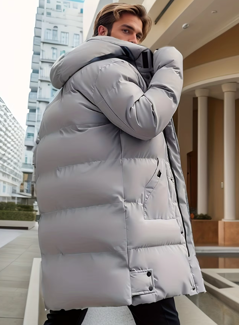 Men’s Heavyweight Puffer Parka | Long Hooded Winter Coat | Extreme Cold Outerwear Canada