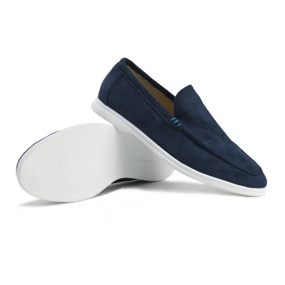 Men’s Suede Slip-On Loafers | Lightweight Sole | Casual Smart Summer Footwear