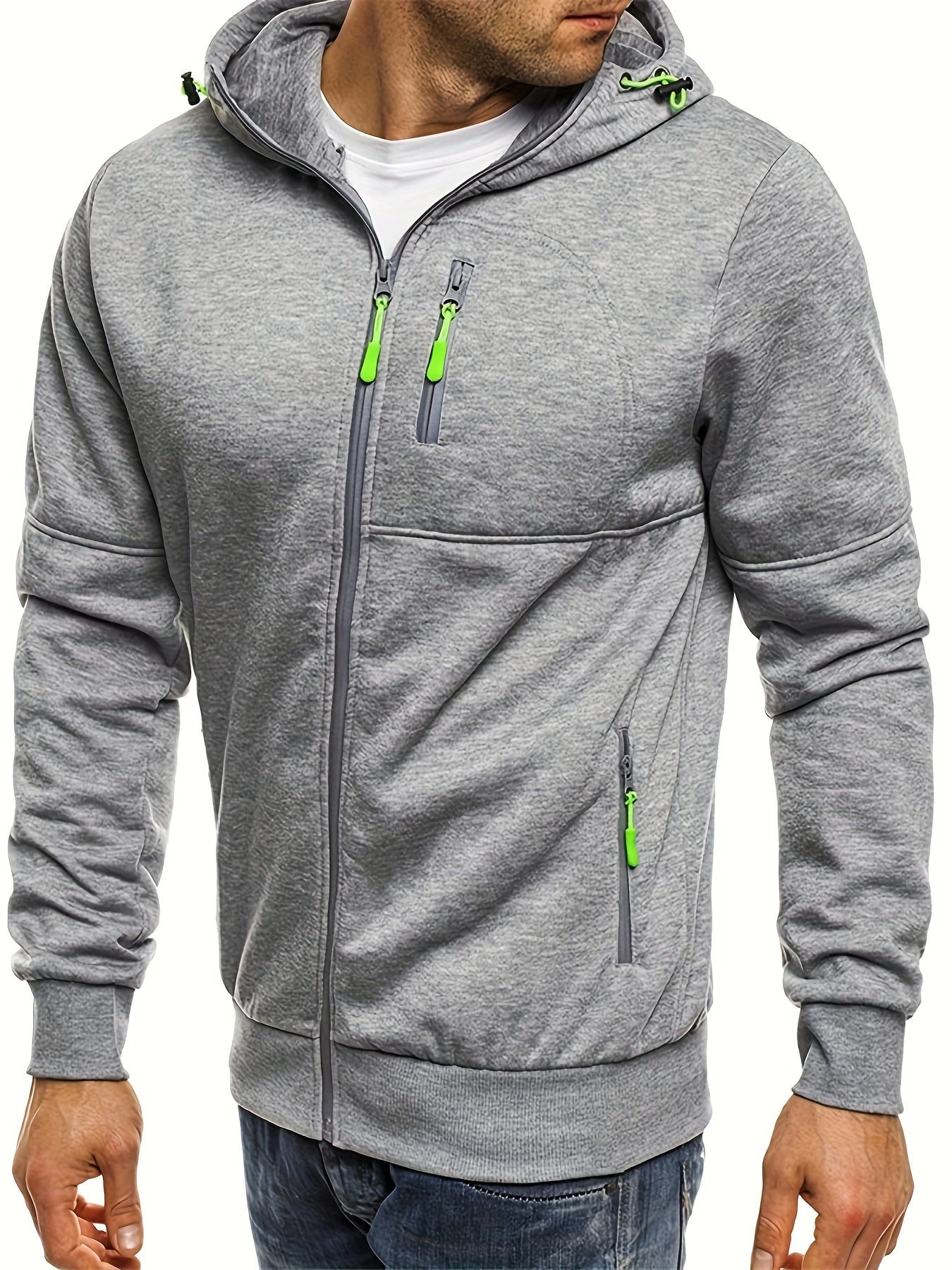 Men’s Full-Zip Hoodie | Tech Fleece Sweatshirt | Casual Activewear Layer