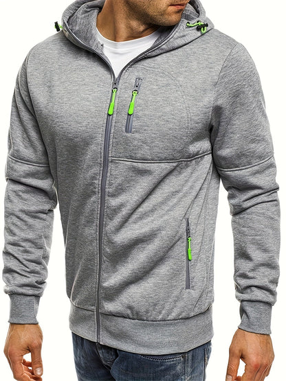 Men’s Full-Zip Hoodie | Tech Fleece Sweatshirt | Casual Activewear Layer