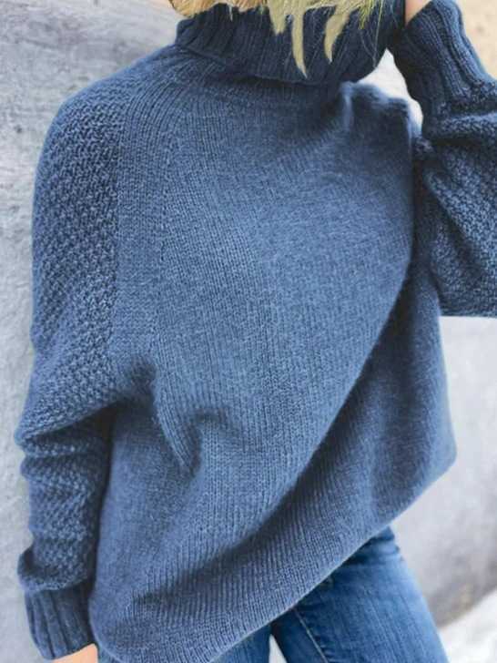 Oversized Turtleneck Sweater | Soft Knit Fabric | Cozy Textured Design | Fall & Winter Essential