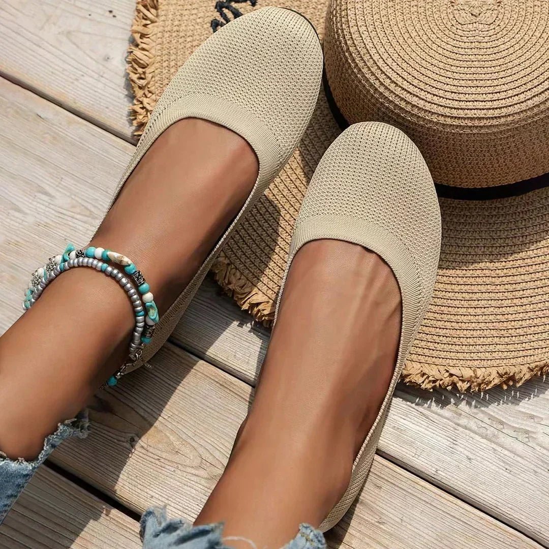 Knit Ballet Flats | Cushioned Insole | Lightweight Everyday Comfort