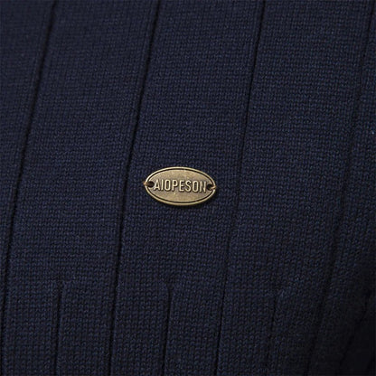 Men's Ribbed Half-Zip Sweater | Structured Knit | Versatile Cool-Weather Layer