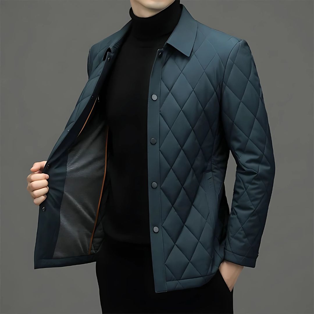 Men’s Quilted Shirt Jacket | Lightweight Insulated Layer | Snap-Front Outerwear