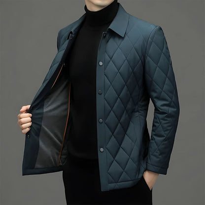 Men’s Quilted Shirt Jacket | Lightweight Insulated Layer | Snap-Front Outerwear