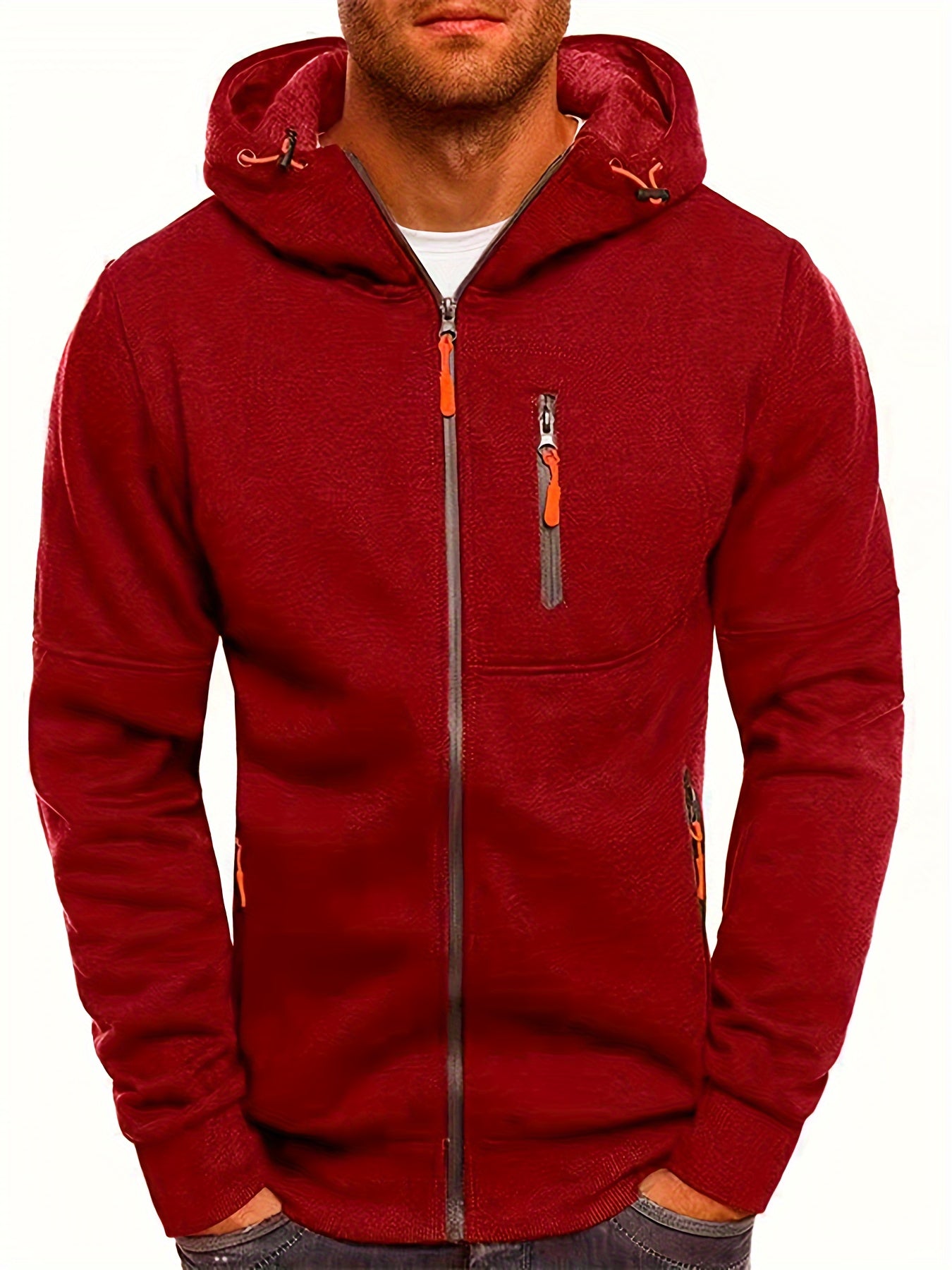 Men’s Full-Zip Hoodie | Tech Fleece Sweatshirt | Casual Activewear Layer