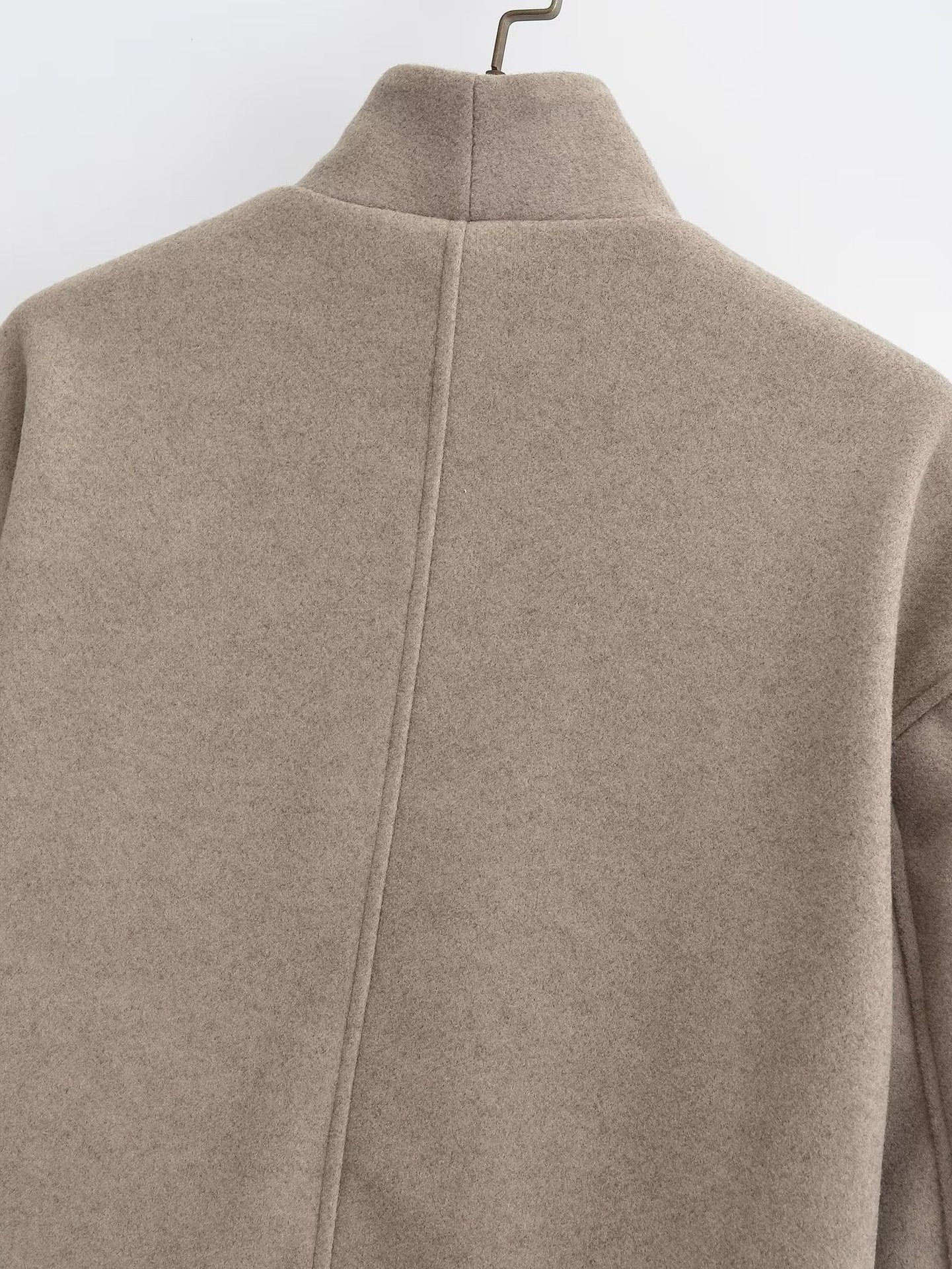 Double-Breasted Wool Blend Coat | Oversized Fit | Timeless Elegance | Casual Chic