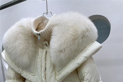 Faux Fur Trim Puffer Jacket | Luxe Winter Warmth | Short Quilted Design | Cold-Weather Essential