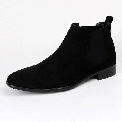 Men’s Suede Chelsea Boots | Slip-On with Elastic Sides | Classic Everyday Ankle Boot