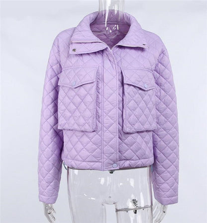 Cropped Quilted Jacket | Lightweight Insulation | Trendy Layering Piece | Casual Wear