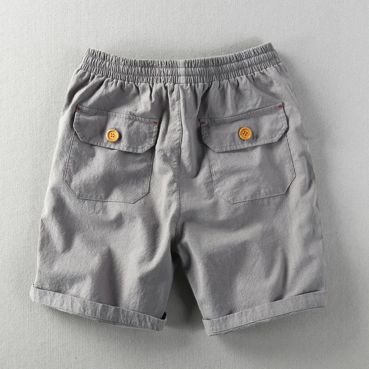 Men’s Linen-Blend Drawstring Shorts | Relaxed Fit | Summer Casual Essentials Canada