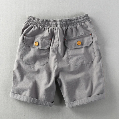 Men’s Linen-Blend Drawstring Shorts | Relaxed Fit | Summer Casual Essentials Canada