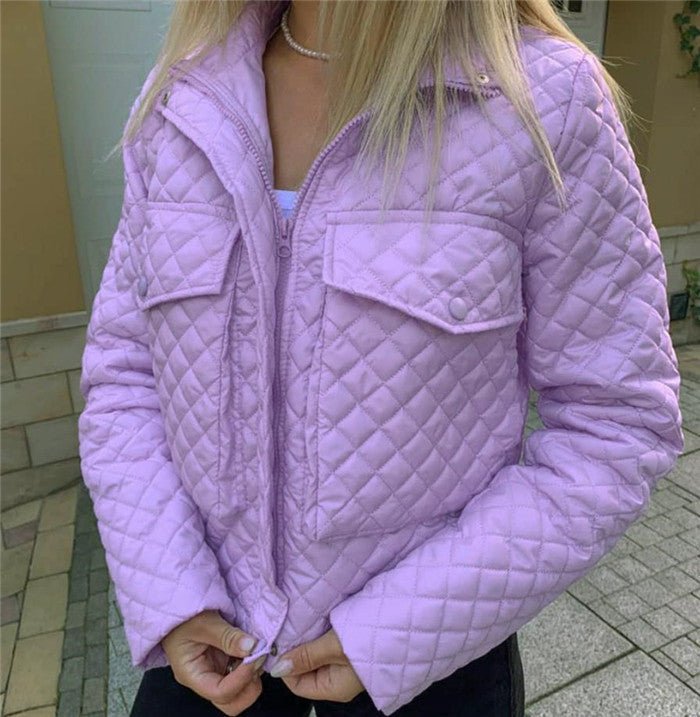 Cropped Quilted Jacket | Lightweight Insulation | Trendy Layering Piece | Casual Wear