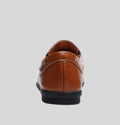 Classic Moc-Toe Loafer | Slip-On Dress Casual Shoe | Flexible Rubber Sole