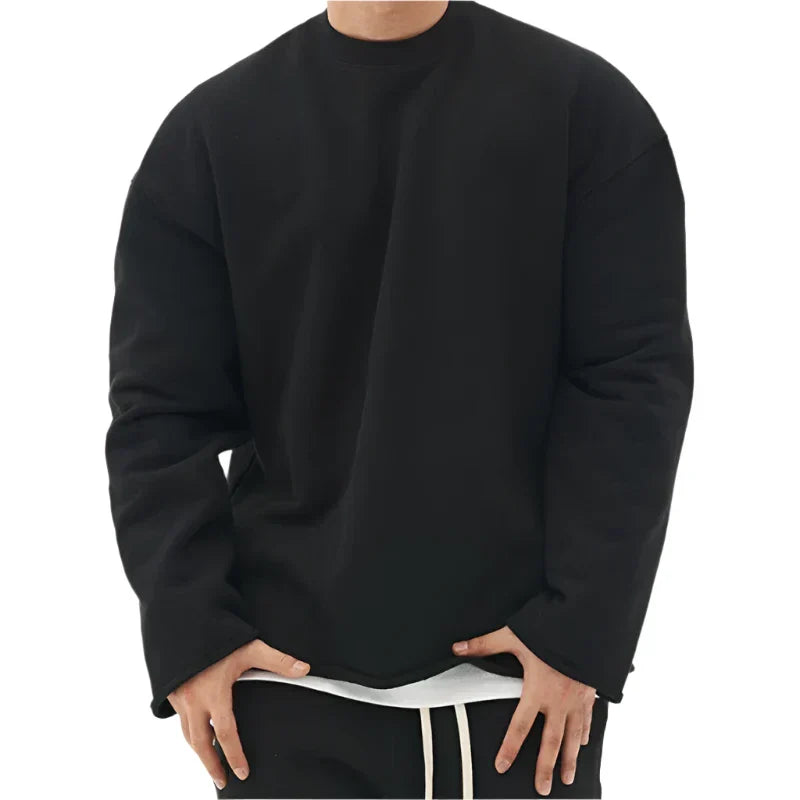 Oversized Crewneck Sweatshirt | Heavyweight Cotton & Drop Shoulder Fit