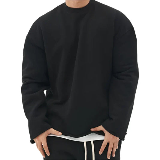 Oversized Crewneck Sweatshirt | Heavyweight Cotton & Drop Shoulder Fit