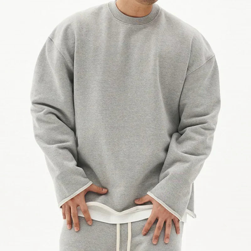 Oversized Crewneck Sweatshirt | Heavyweight Cotton & Drop Shoulder Fit