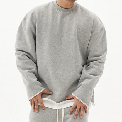 Oversized Crewneck Sweatshirt | Heavyweight Cotton & Drop Shoulder Fit
