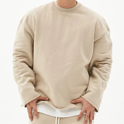 Oversized Crewneck Sweatshirt | Heavyweight Cotton & Drop Shoulder Fit