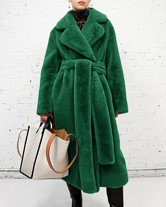 Luxe Oversized Faux Fur Coat | Ultra-Soft Warmth | Longline Design | Winter Glam