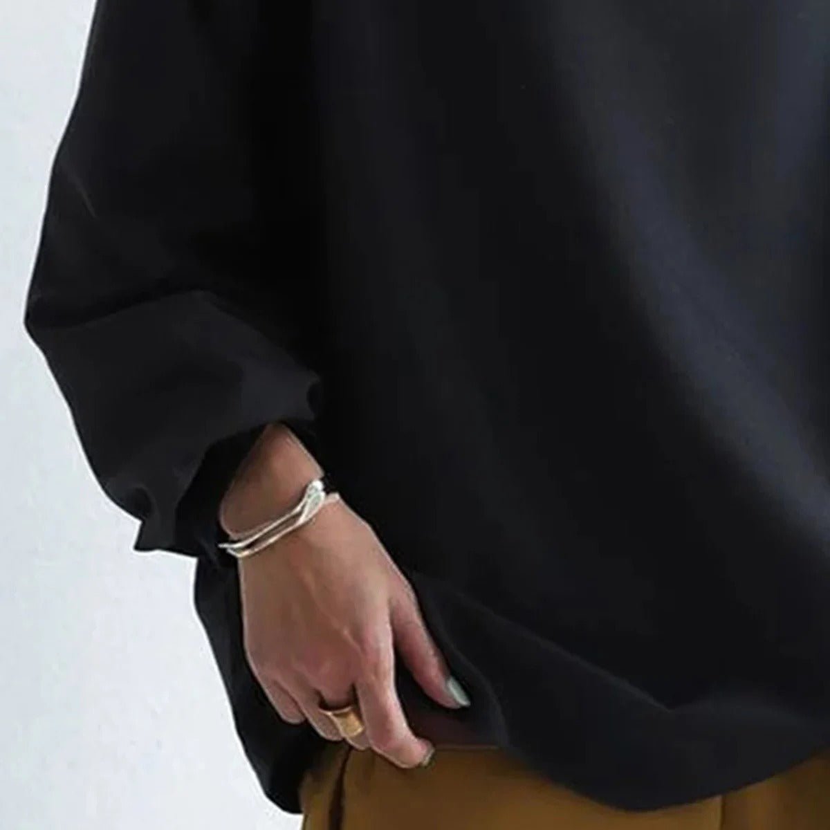 High Neck Oversized Pullover | Minimalist Style | Soft Knit Feel