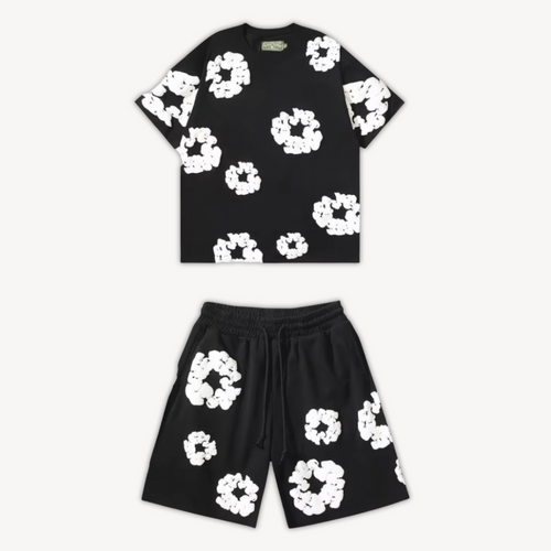 Men's Floral Print Summer Set | Bold Two-Piece Outfit | Lightweight Casual Co-ord