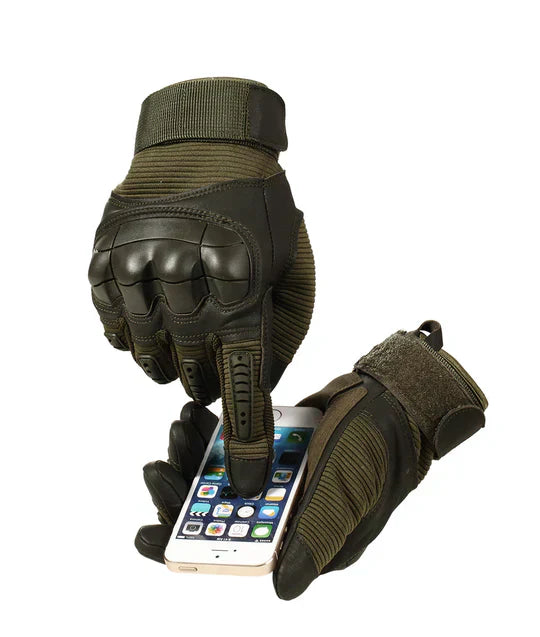 Men’s Tactical Combat Gloves | Hard Knuckle Protection & Touchscreen Ready