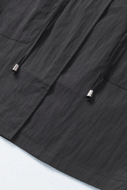 Lightweight Hooded Jacket | Water-Resistant | Adjustable Waist | Casual Layer