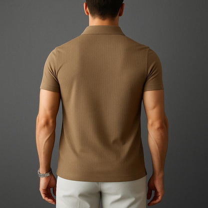 Men’s Stretch Piqué Polo Shirt | Slim Fit | Breathable Summer Essential